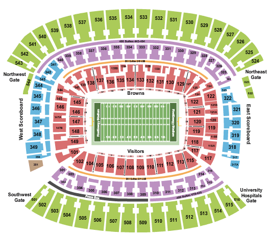 Huntington Bank Field Browns Seating Chart